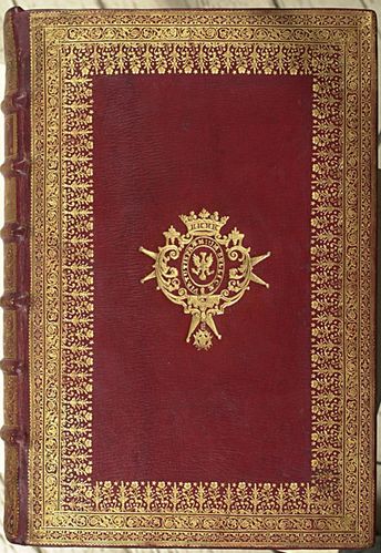 Armorial familles Paris, maroquin