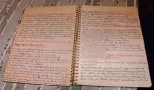 Cahier d'Elizabeth Kindelmann