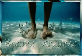 pieds dans l'eau
