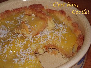 a tarte au citron de Cécile