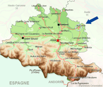 Carte Ariège