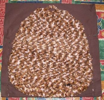tissu plier en 2 sous le sac01