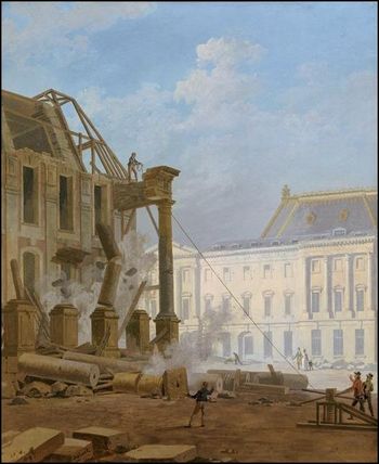 pierre drahonet demolition pavillon bout aile vieille 1814