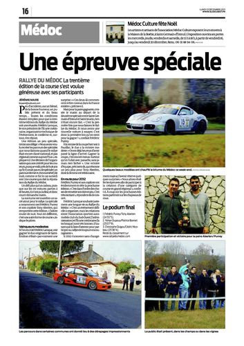 article sud ouest medoc