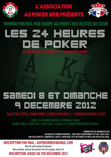 Affiche resto poker tour 3