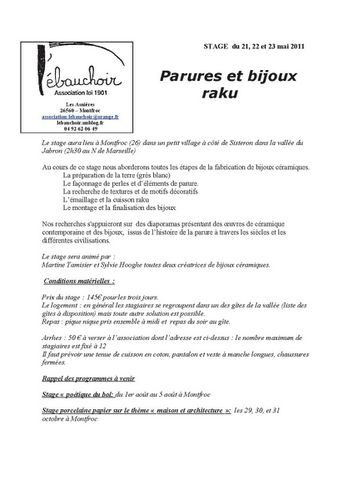 201105 stage parures et raku