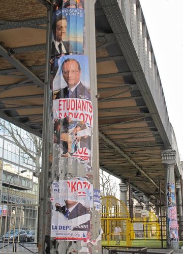 Affiche élections présidentielles Sarkozy étudiants 6257