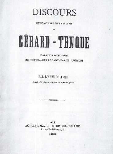 Discours Gérard Tenque
