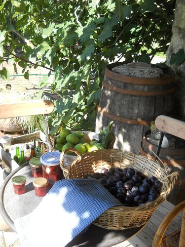 Septembre 2012 Confitures Prunes Figues Gites les Vaquans N