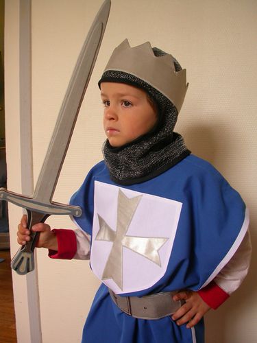 déguisement chevalier bleu 2