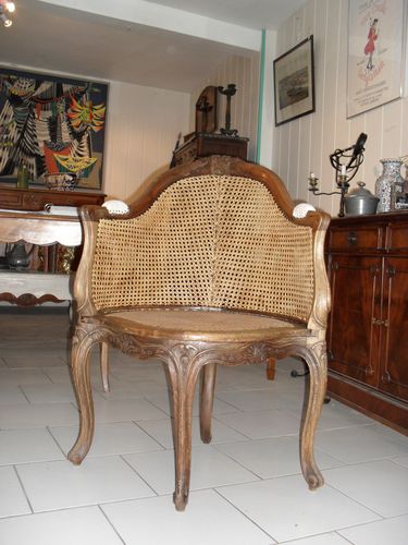 Cabinet armchair fauteuil canné