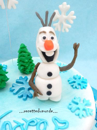 Olaf Cake Gateau 3d La Reine Des Neiges Frozen Cake Recette Du Monde