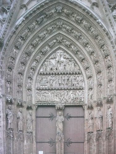 Rouen cathédrale Notre Dame bras sud du transept portail d
