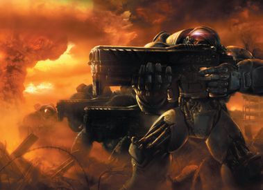 Starcraft 2 marines terrans