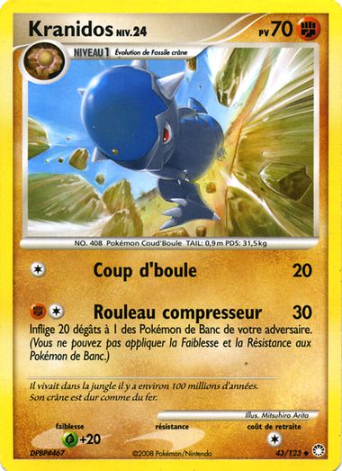 Pokemon Kranidos attaque cranienne