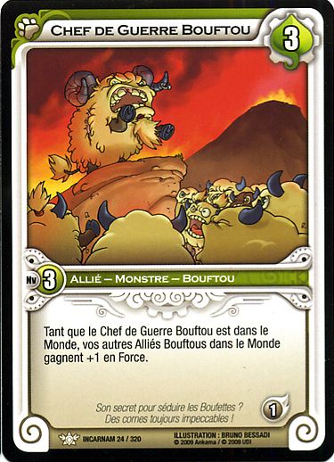 Chef de guerre Bouftou carte Wakfu