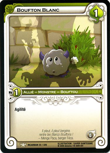 Bouftou blanc carte Wakfu