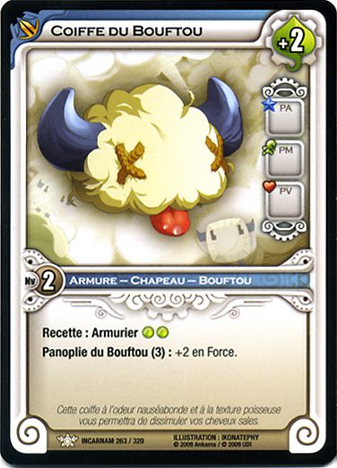 coiffe du Bouftou carte Wakfu