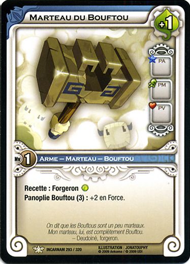 marteau du Bouftou carte Wakfu