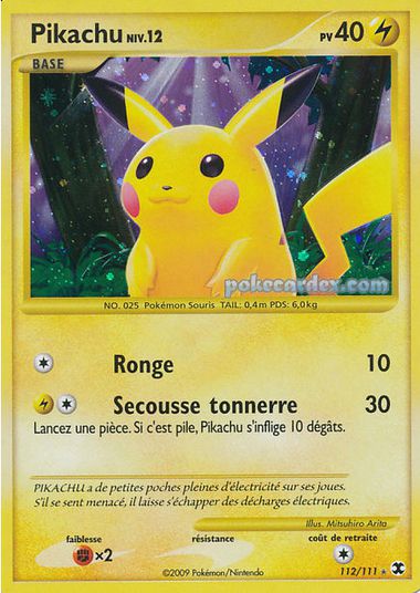 Pikatchu Ultra rare 112