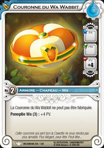 wakfu TCG couronne du wa wabbit france