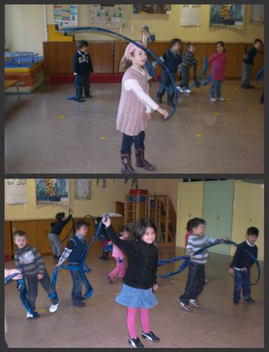 danse avec foulards maternelle 