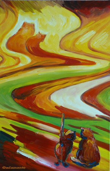 Chemin de vie huile 41x33 copie