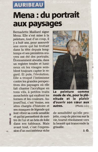 ARTICLE Nice matin B. Maillanrd
