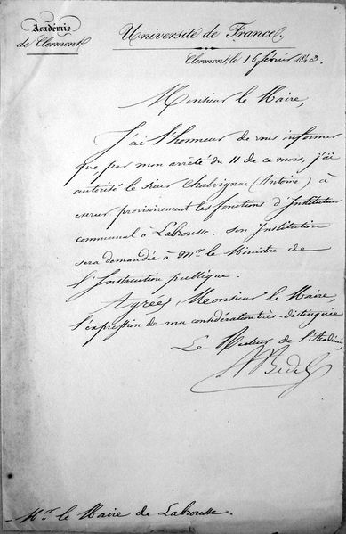 Chalvignac instit. 16.2.1840