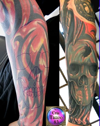 Bras Dark Skull Hervé