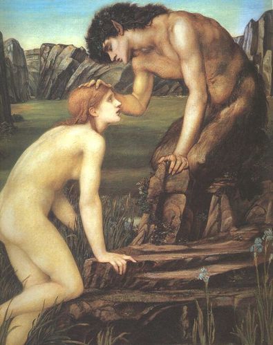 Edward Burne-Jones Pan and Psyche