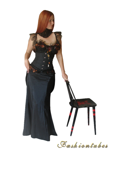 femme robe noire vampire