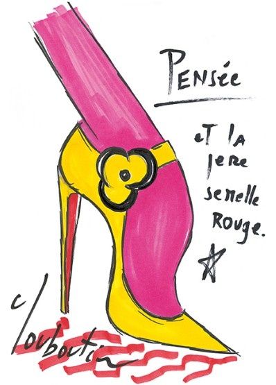 escarpin pensee louboutin