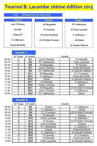 Matchs de Poule U13-copie-1