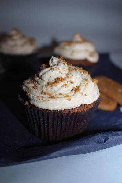 Cupcakes chocolat & spéculoos.