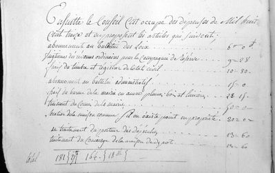 budjet année 1813