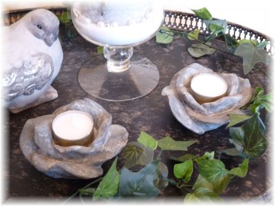 Bougeoirs Fleurs