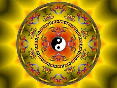 Tibetan Yin Yang Mandala