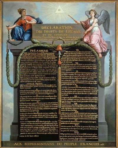 DECLARATION DES DROITS DE L'HOMME ET DU CYTOYEN 1789