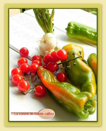 légumes pour potage tomate et poivron au curry