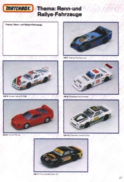 catalogue matchbox 1991 m25