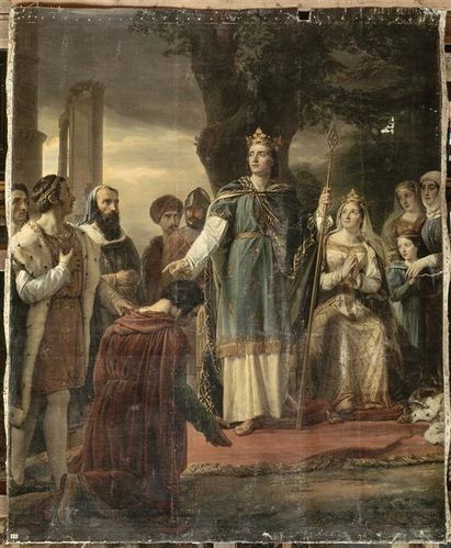 Saint Louis rendant la justice sous le chêne de Vincennes