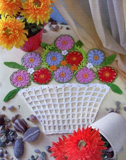 panier fleuri.