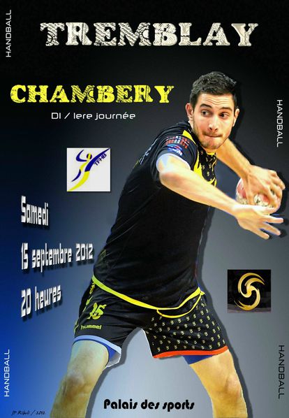 Affiche D1 TREMBLAY CHAMBERY 15 09 2012