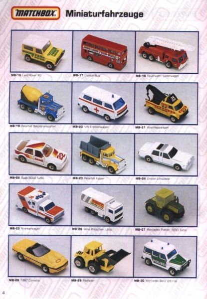 catalogue matchbox 1991 m04