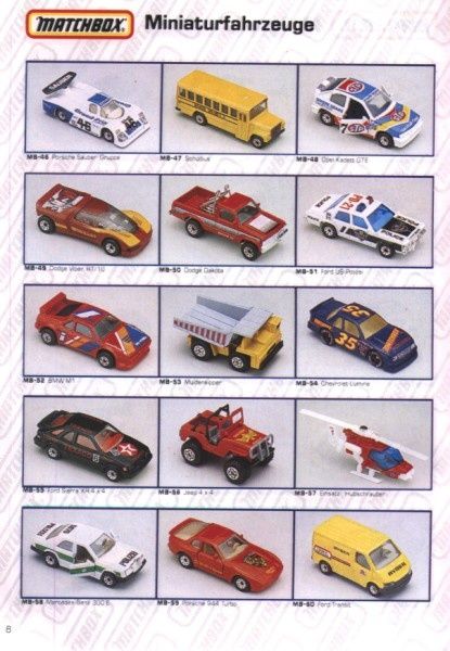 catalogue matchbox 1991 m06