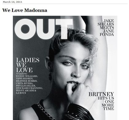 Madonna - Out Magazine, April 2011: The Cover - Madonna Fans' World