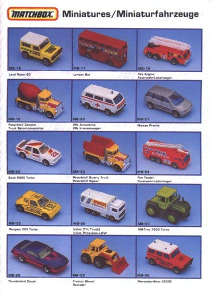 catalogue matchbox annee 1992 s03