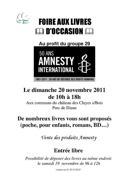 FOIRE AUX LIVRE 2011