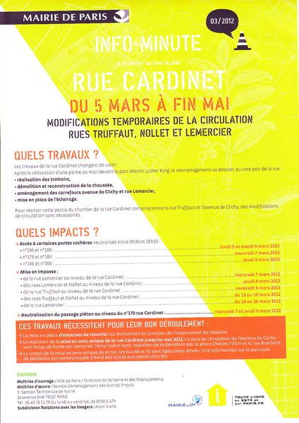 rue Cardinet INFO
